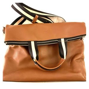 Coach foldover tote and crossbody bag
